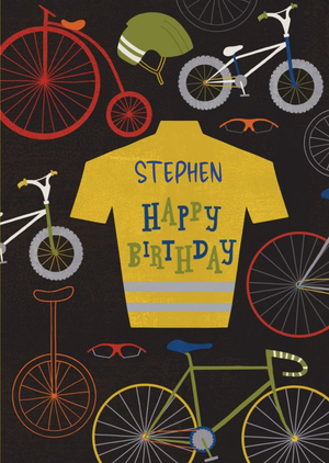 Moonpig Bike Enthusiast Personalised Happy Birthday Card