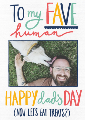 Moonpig From The Pet Happy Dads Day Photo Card