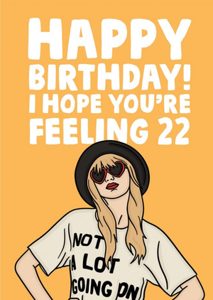 Moonpig Funny Singer I Hope You're Feeling 22 Birthday Card