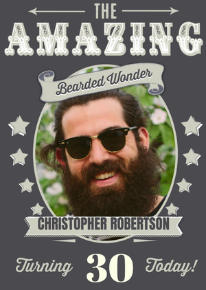 Moonpig The Amazing Bearded Wonder