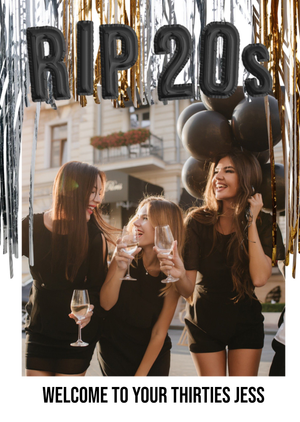 Moonpig Rip 20S Welcome To Your Thirties Photo Upload Birthday Card