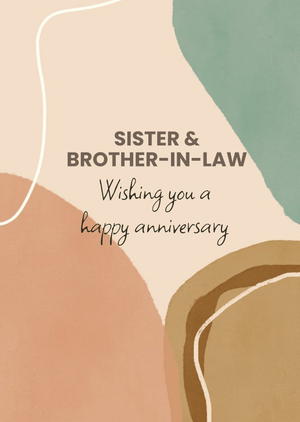 Moonpig Abstract Shape Illustration Anniversary Card