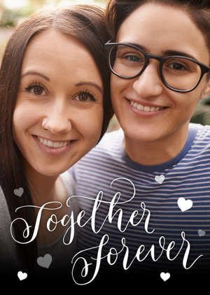 Moonpig Together Forever Photo Upload Card