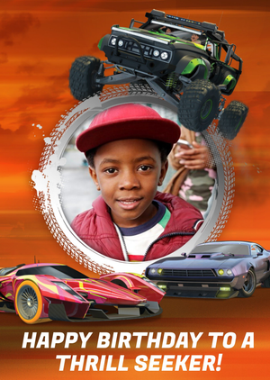 Moonpig Fast And Furious Spy Racershappy Birthday To A Thrill Seeker Card