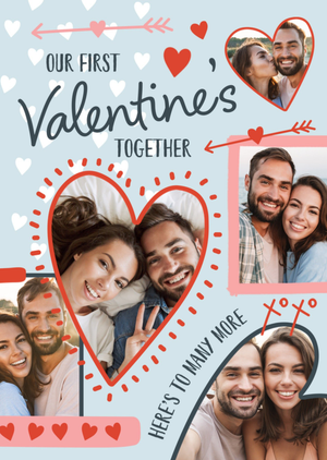 Moonpig First Valentine's Together Photo Upload Card