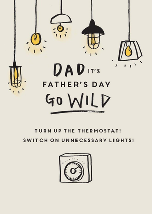 Moonpig Ukg Go Wild With The Lights Father's Day Card