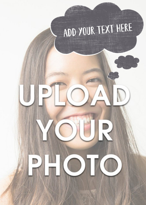 Moonpig Cloud Bubble Photo And Personalised Text Card