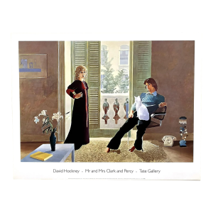 David Hockney Mr and Mrs Clark and Percy Original Tate Gallery Exhibition Poster