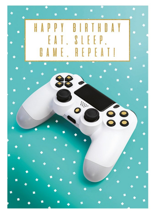 Other Happy Birthday Eat Sleep Game Repeat Card