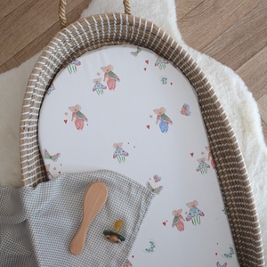 Mabel & Fox - Basket Changing Mat - Butterfly Mice
