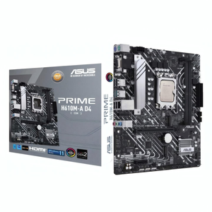 Intel Core i5 14400F 10 Core 4.7GHz, ASUS PRIME H610M-A D4-CSM Micro ATX Motherboard - LGA 1700 CPU Bundle