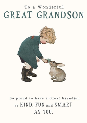 Moonpig Great Grandson Kind Fun Smart Card