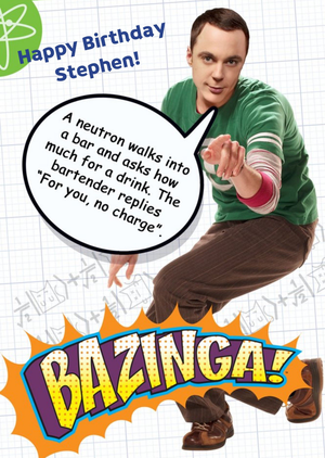 Other Sheldon Cooper Birthday Card - The Big Bang Theory Greeting Card