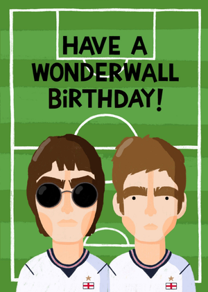 Moonpig Have A Wonderwall Birthday Football Card