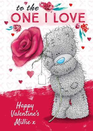 Me To You Carte Blanche One I Love Personalised Valentines Card