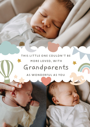Moonpig Grandparents As Wonderful As You Photo Upload Card