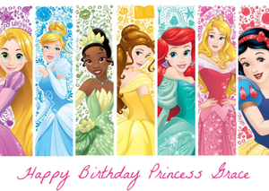 Disney Princesses Disney Princess Birthday Card