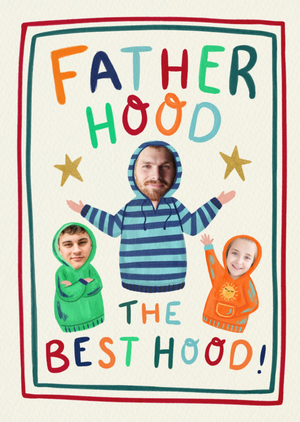 Moonpig Fatherhood The Best Hood Photo Upload Card