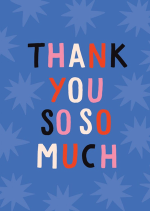 Moonpig Thank You So So Much Star Card
