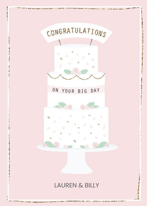 Moonpig Congratulations On Your Big Day Wedding Card