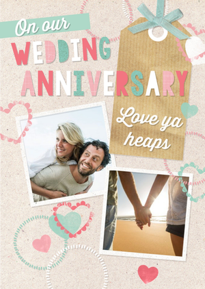 Moonpig On Our Wedding Anniversary Photo Upload Card