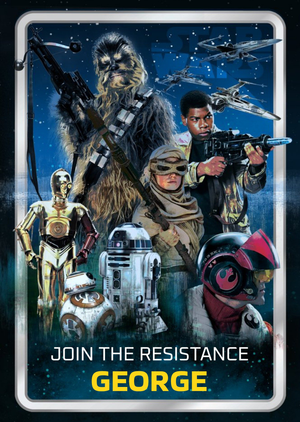 Disney Star Wars Birthday Card