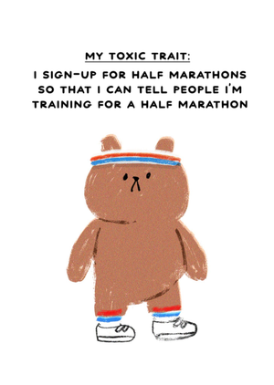 Moonpig Running Half Marathon Card