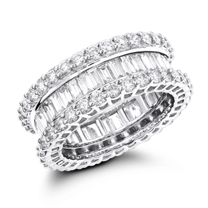 14K Gold Diamond Eternity Band 5.5ct