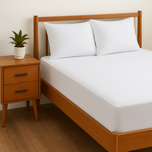Percale Extra Deep 30cm | 12inch Sheets - White King Bed White