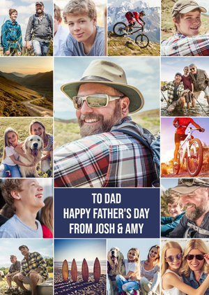 Moonpig 15 Photos Photo Upload Card For Father's Day - Dad