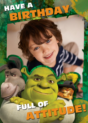 Other Shrek Photo Upload Birthday Card