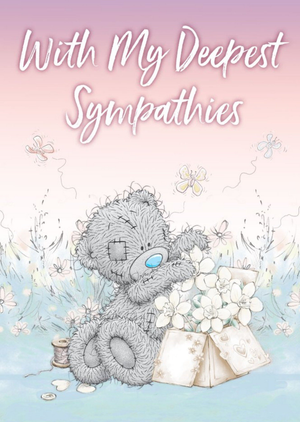 Me To You Tatty Teddy With My Deepest Sympathies Card