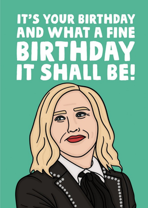 Moonpig Funny Spoof What A Fine Birthday It Shall Be Card