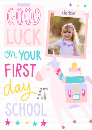 Moonpig One Of A Kind Good Luck At School Photo Upload Card