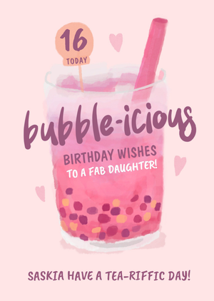 Moonpig Bubble-Icious Birthday Card
