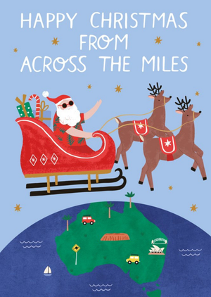 Moonpig Happy Christmas From Across The Miles Australia Card