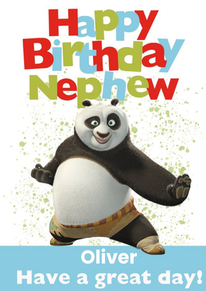 Moonpig Kung Fu Panda Nephew Birthday Card