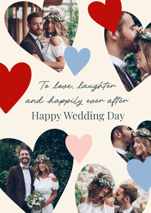 Moonpig To Love Laughter And Happily Ever After Photo Upload Wedding Card
