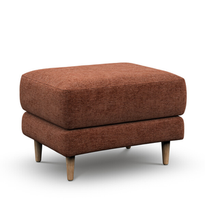 Zara Footstool in Arlan Copperwood Fabric