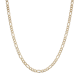 Pre-Owned 9ct Yellow Gold 22" Figaro Chain Necklace