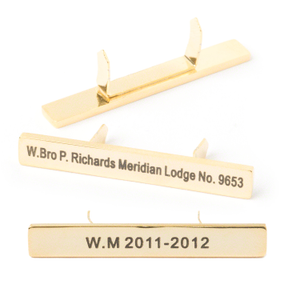 Masonic Past Masters WM Bar Jewel - Classic jewel for lodge regalia