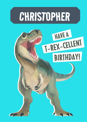 The Natural History Museum Natural History Museum Have A T-Rex-Cellent Birthday Card