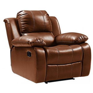 Outlet Valencia Leather Tan Manual Recliner Armchair
