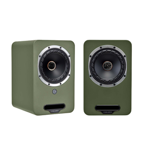Fyne Audio Cubitt 5 Active Bookshelf Speakers - Olive Green
