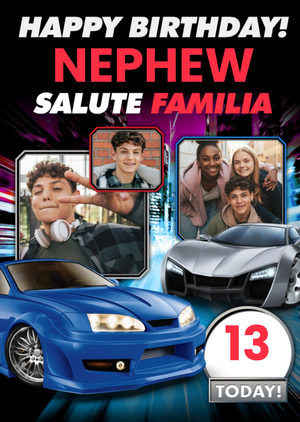 Moonpig Fast And Furious Photo Upload Birthday Card