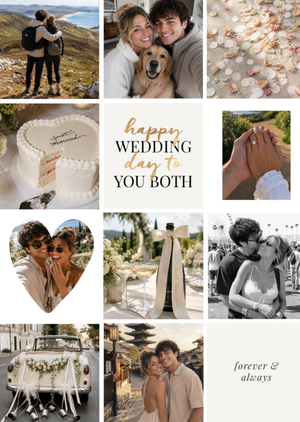 Moonpig Forever & Always Photo Upload Wedding Card