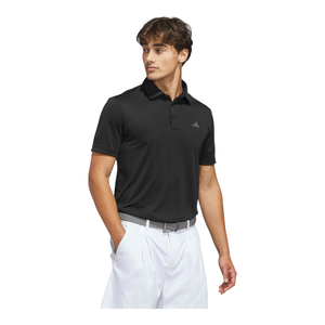 Herren Performance Solid Poloshirt (Schwarz)