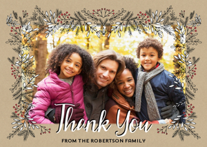 Moonpig Christmas Thank You Photo Upload Card