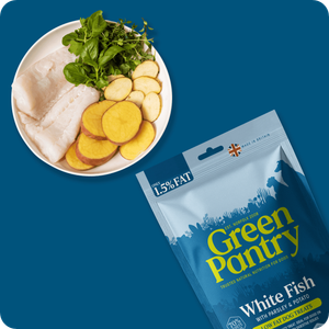 White Fish with Parsley &amp; Potato, Air-Dried Treat. - 100g