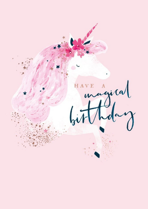 Moonpig Pink Unicorn Have A Magical Birthday Card